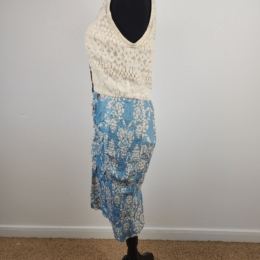 Bequile Byron Lars Fleiur De Lys Anthropologie Pencil Midi Dress Size 4 - Picture 8 of 11